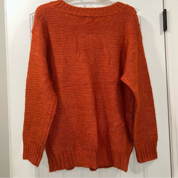Bibi Women's Orange Rust Sweater - Picture 7 of 7